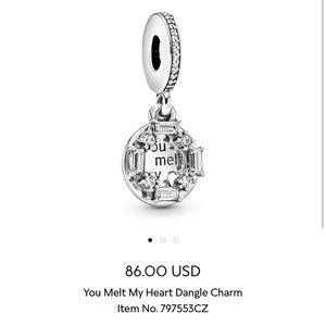 Pandora - You Melt My Heart Dangle Charm